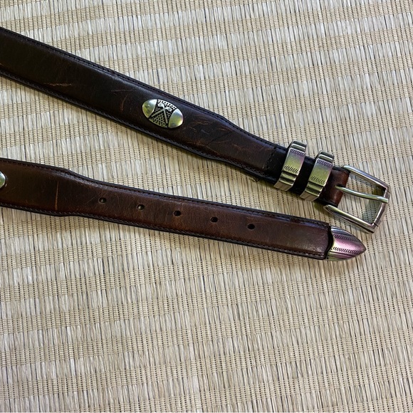 Danbury Brown Leather Golf Belt Taper Top Grain - 38 - Picture 5 of 9